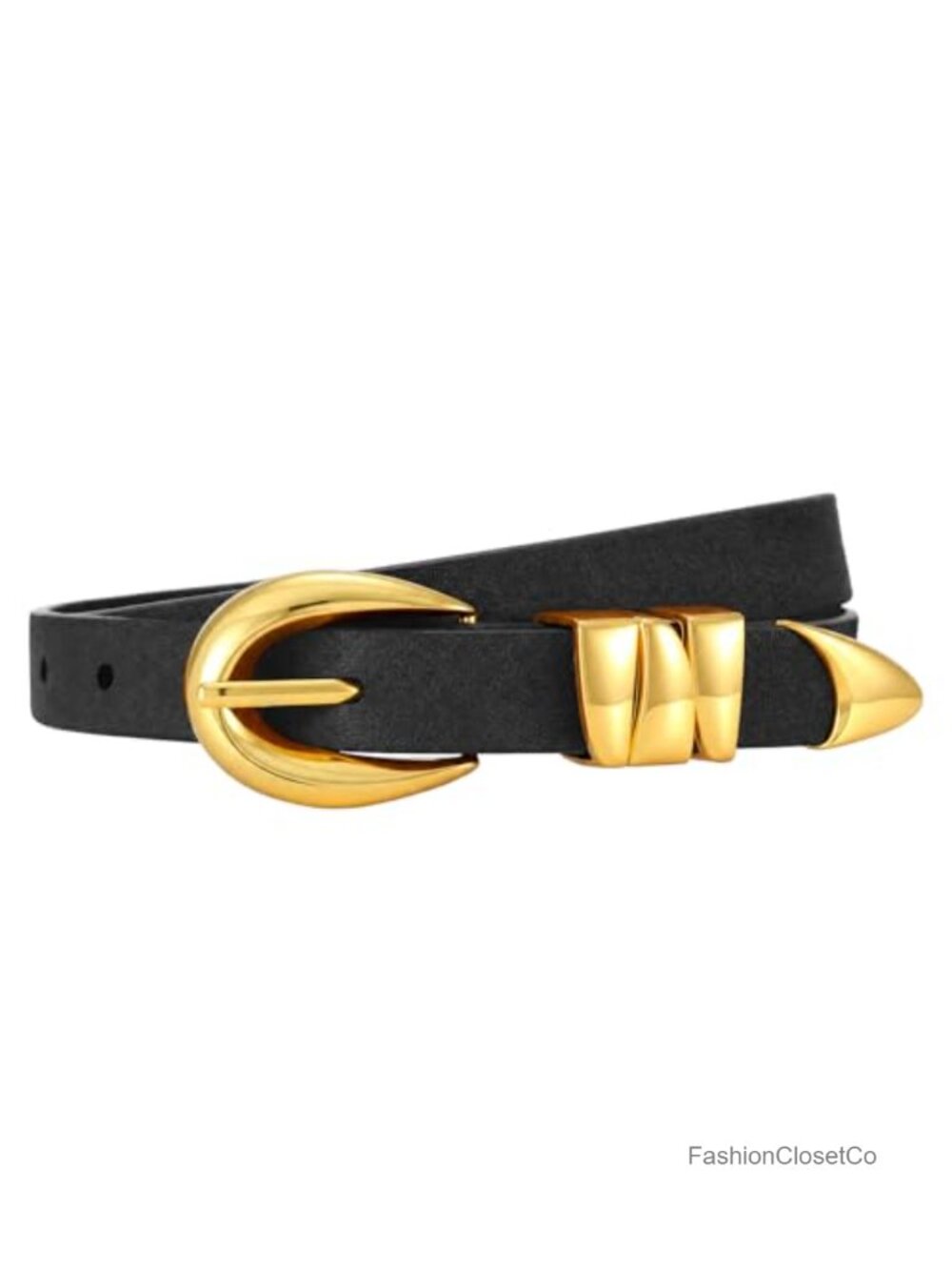 Suede Leather Belt for Women Jeans Dresses Gold Buckle